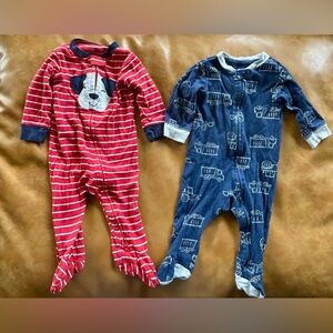 Carter's Double Zipper Footies 9M